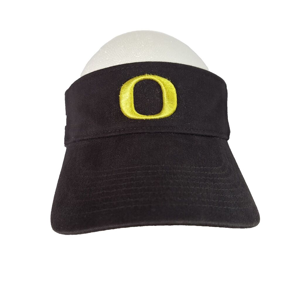 Oregon Ducks Visor Hat Cap Nike Heritage86 Strapback Black Yellow at&t Football